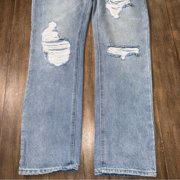 KanCan High Rise Distressed Straight Leg Jeans - Picture 8 of 12